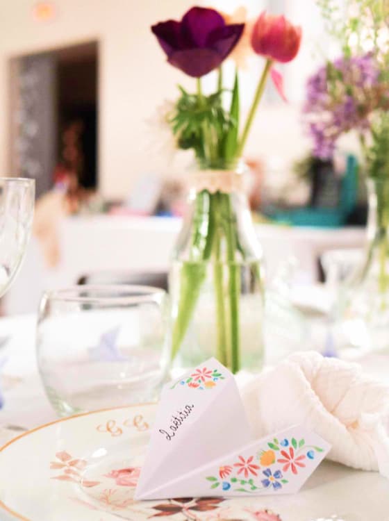 Décoration de table vintage