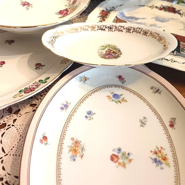 Miniature Plats vintage