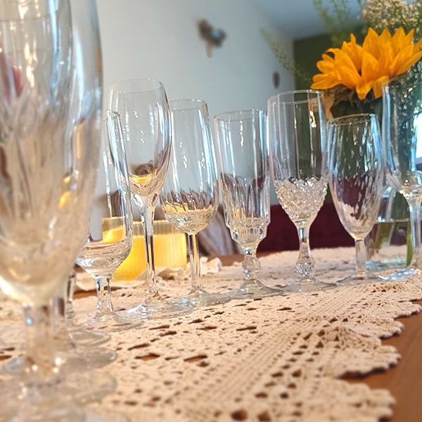 Verres à champagne